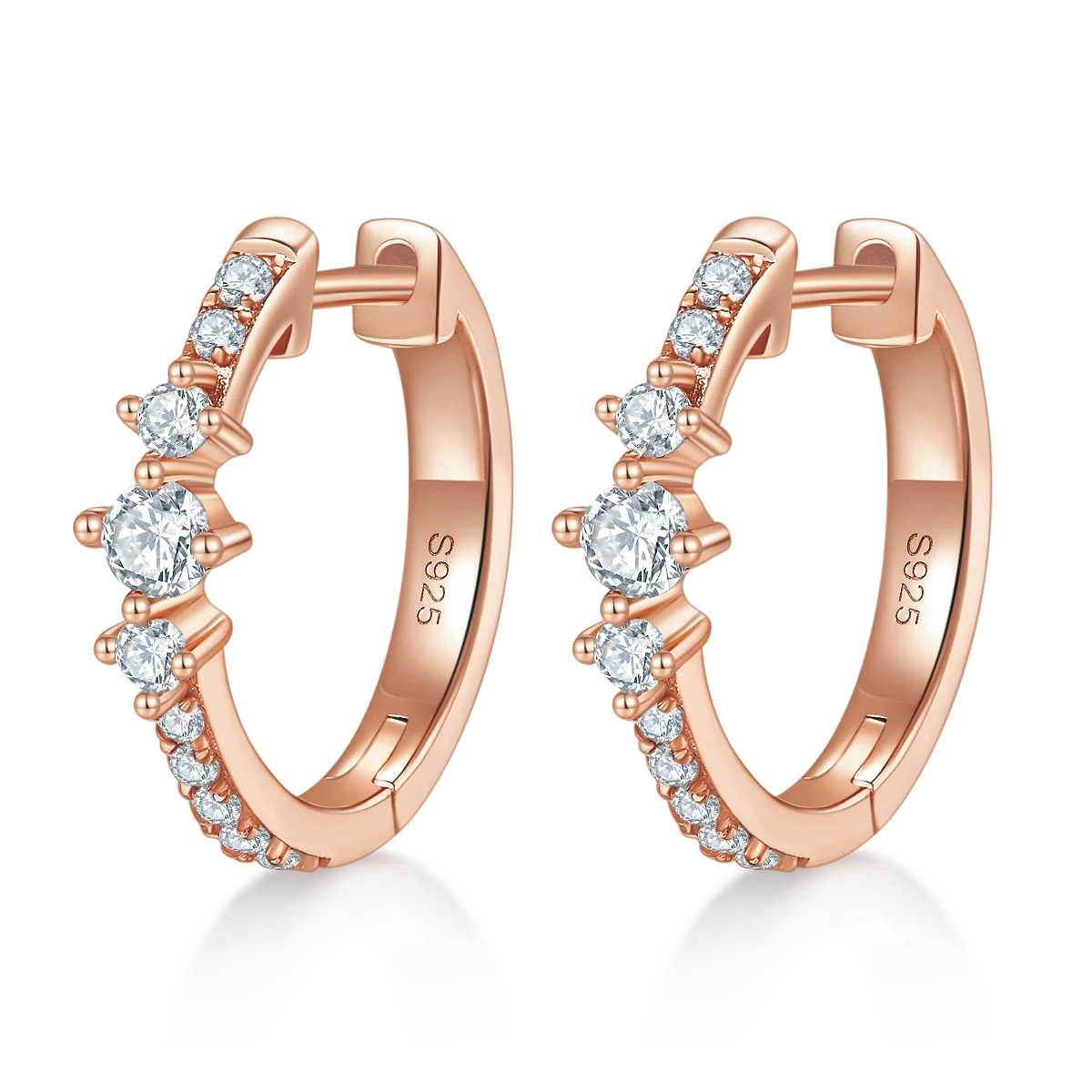 

0.52cttw D Color Moissanite Hoop Earrings Women 925 Sterling Silver Fine Jewelry Bling Mosan Diamond Circle Earrings 16.5MM Gift