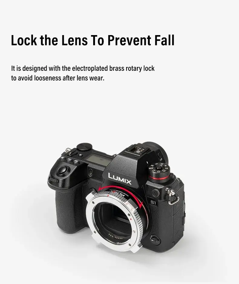 Adaptador de montagem de lente de foco automático VILTROX EF-L Pro EF-L para câmeras Canon EF EF-S para lentes de montagem em L