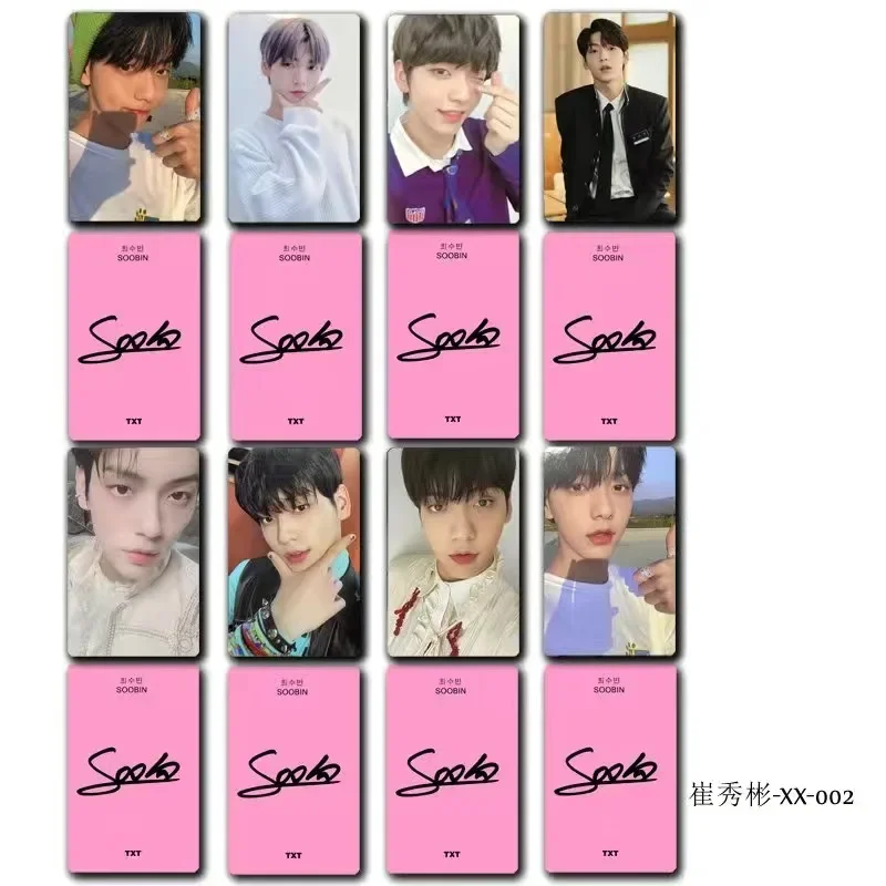 8PC/SET No Repeat SOOBIN Magazine Cover HD Poster Cui Xiubin Lifestyle Photo Picture Double-sided Printed Rounded Small Card