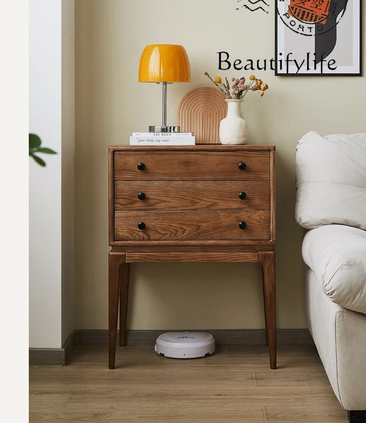 

American-Style Mid-Ancient Storage Cabinet Household Solid Wood Ins Style Storage Cabinet