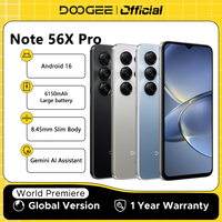 DOOGEE Note56 X PRO 5G Mobile Phone 8.45mm Slim Body 6150mAh Battery Gemini Al Assistant Widevine L1 Android 16 Smartphone NFC