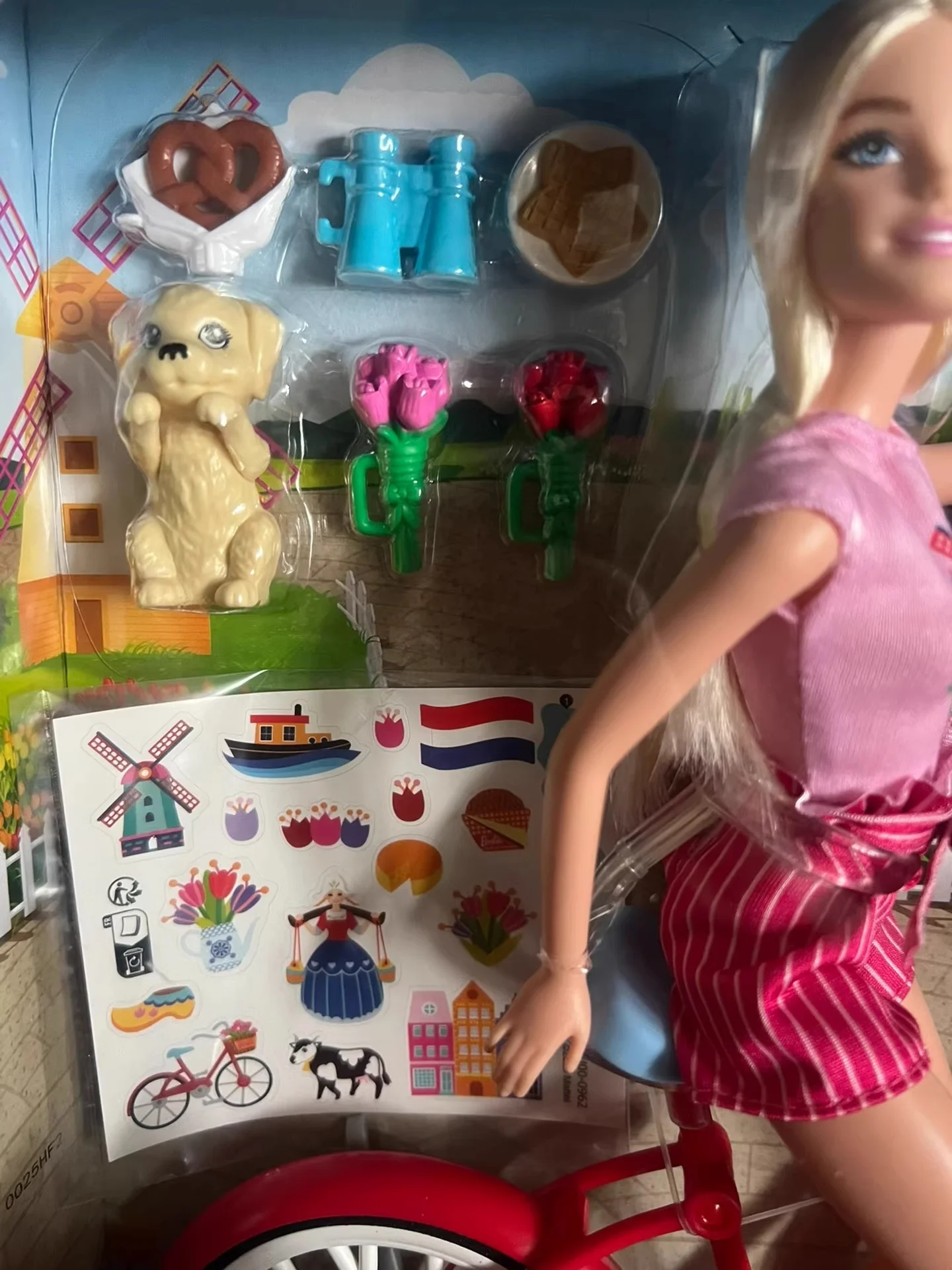 Barbie Doll Relaxing Sunny Afternoon Biking Adventure Set Bicycle Accessories for Girls Imaginative Play Creative Birthday Gift