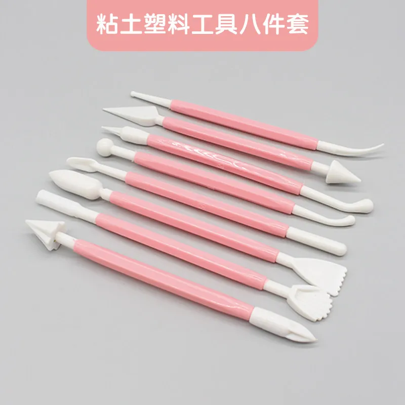 Eight Piece Tool Set Ultra Light Resin Clay Embossed Carving Handmade Production