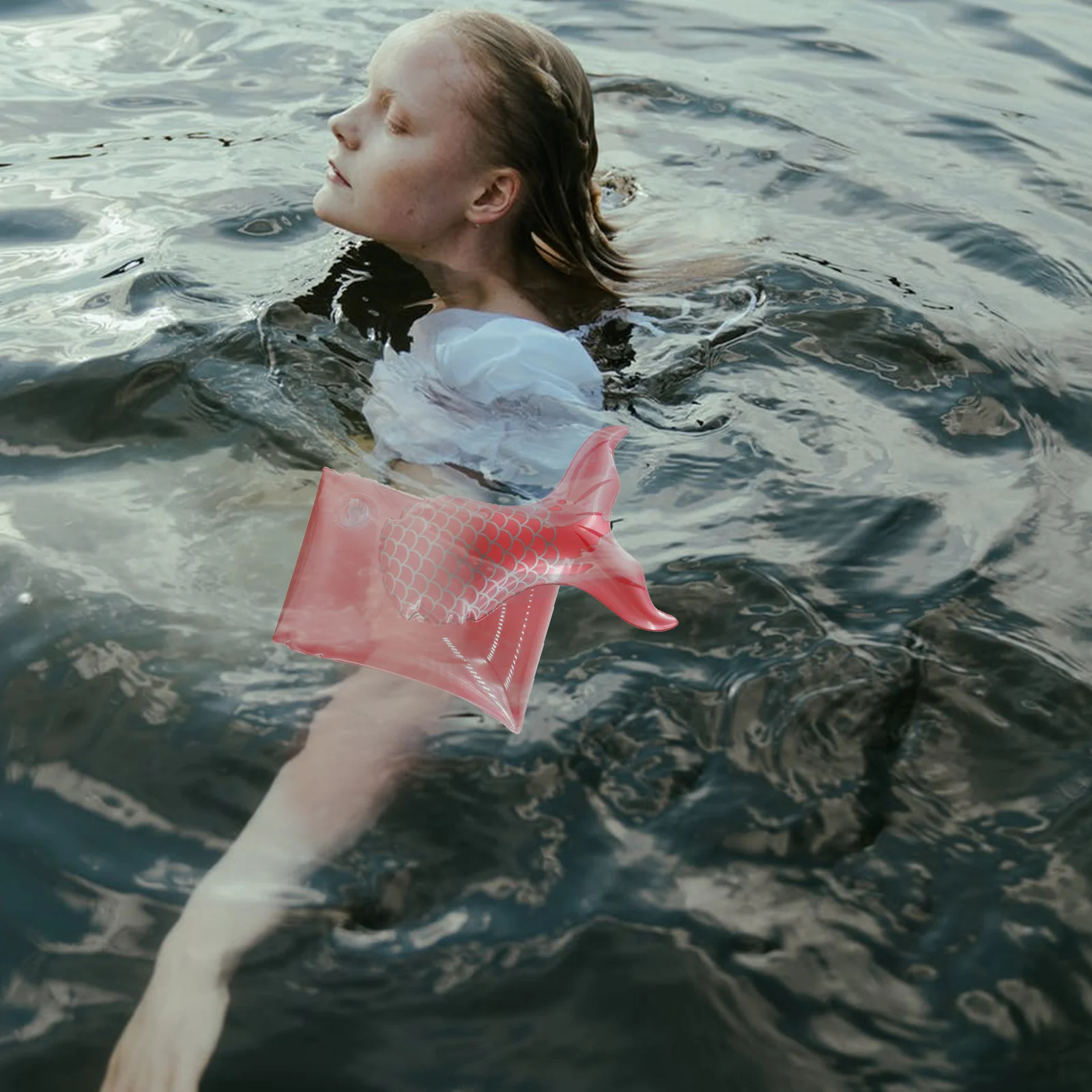 

1 Pair Inflatable Arm Swimming Rings Cartoon Float Sleeves For Pool Beach Lake Mermaid Theme Swim Aids Lightweight