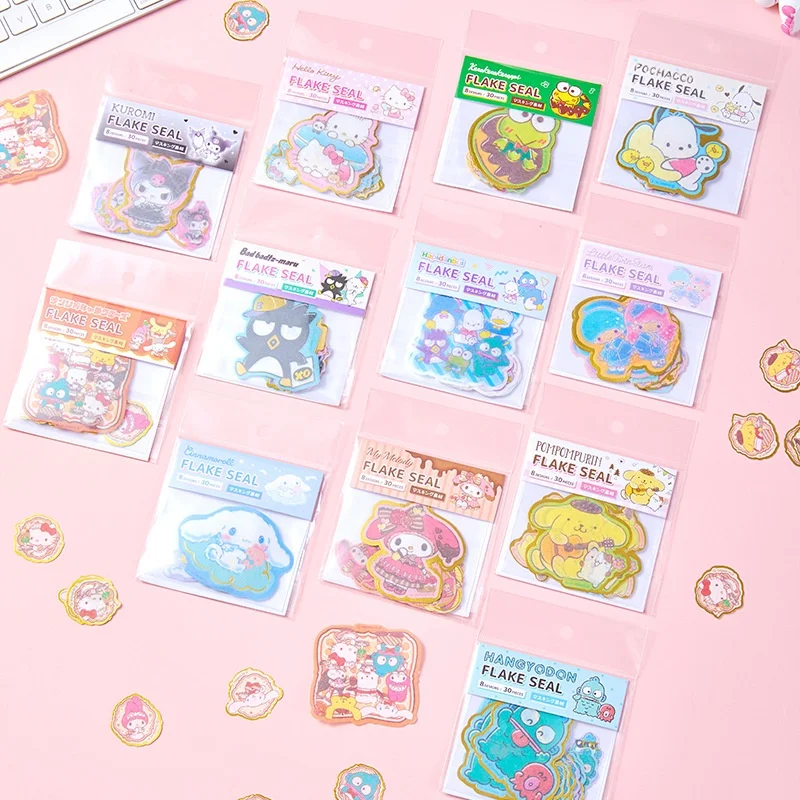 

36 упаковок/лот Sanrio Hangyodon Melody наклейки милые Pochacco Kuromi Скрапбукинг DIY дневник декоративная наклейка канцелярские принадлежности этикетка