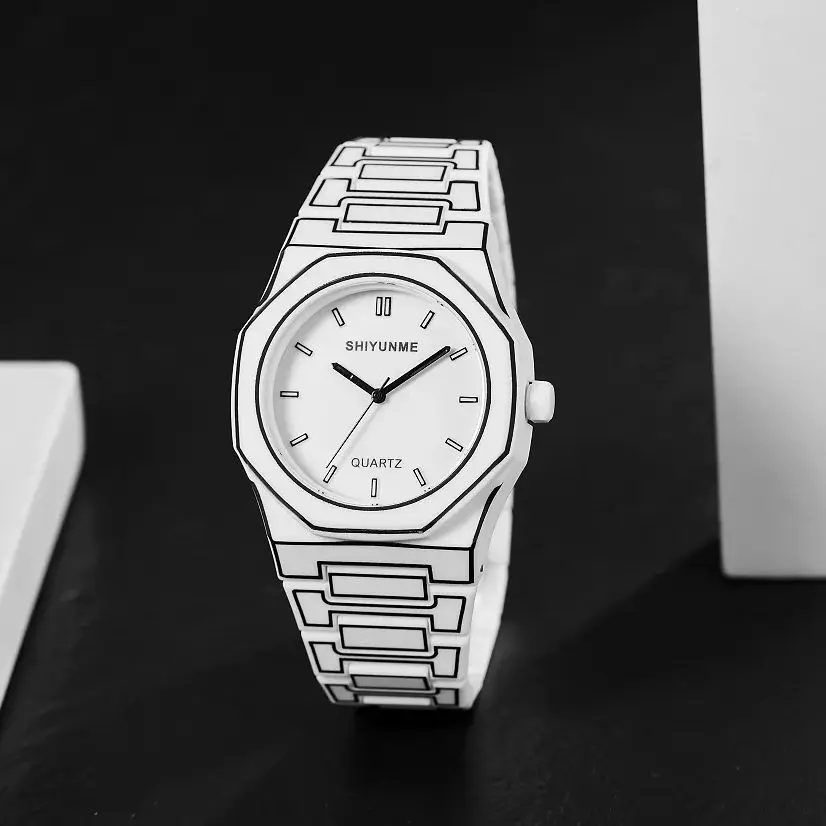 Creative Fashionable Men's Quartz Watch Classic Simple Sketch Comic Style Business Casual Sport Watches Male Social Clock Reloj