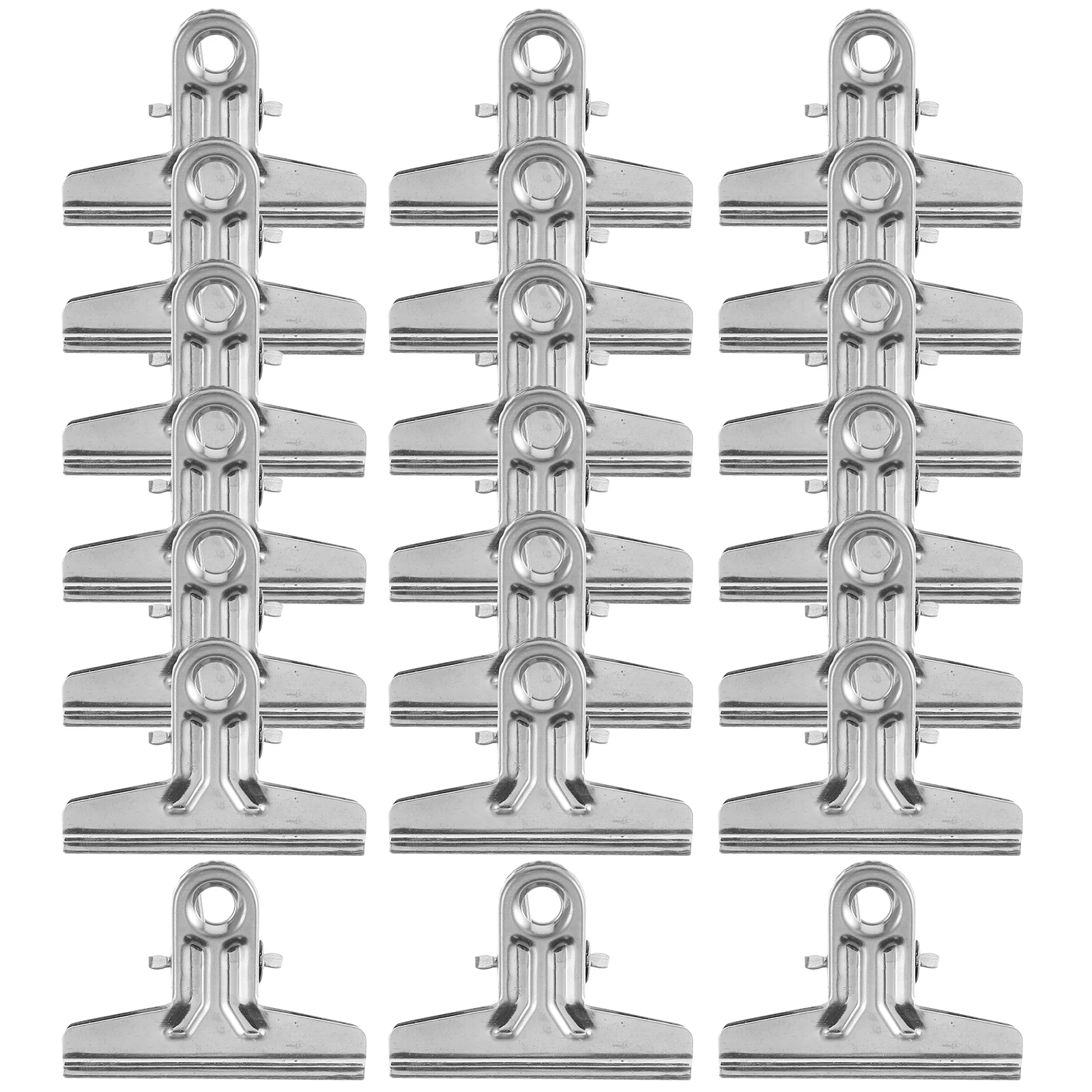 

25 Pcs File Binder Metal Card Clip Large Clips for Paper Folder Sub Clipboard Hardware Stainless Steel Bill Small