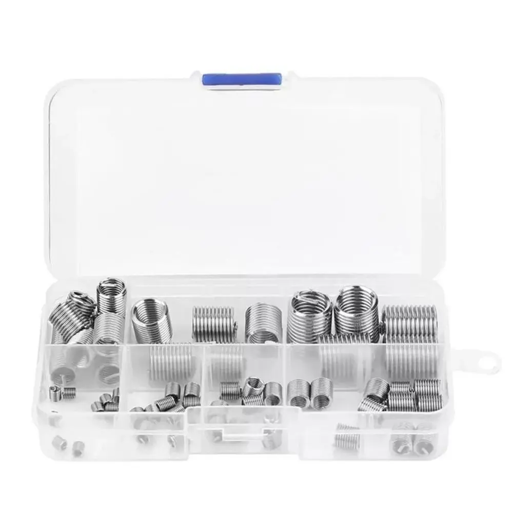 

Stainless Steel Wire Thread Insert Super Strong Assortment Kit Thread Repair Kit M3 M4 M5 M6 M8 M10 M12 Spiral Wire Insert