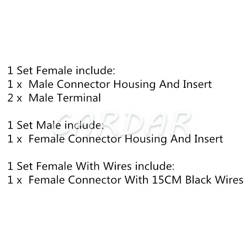 1 Set 2 Pin 6098-0060 HSR7021-2.3-11 HSR7021-2.3-21 Rectifier Diode Socket Auto Connector Car Automotive Plug - Image 6