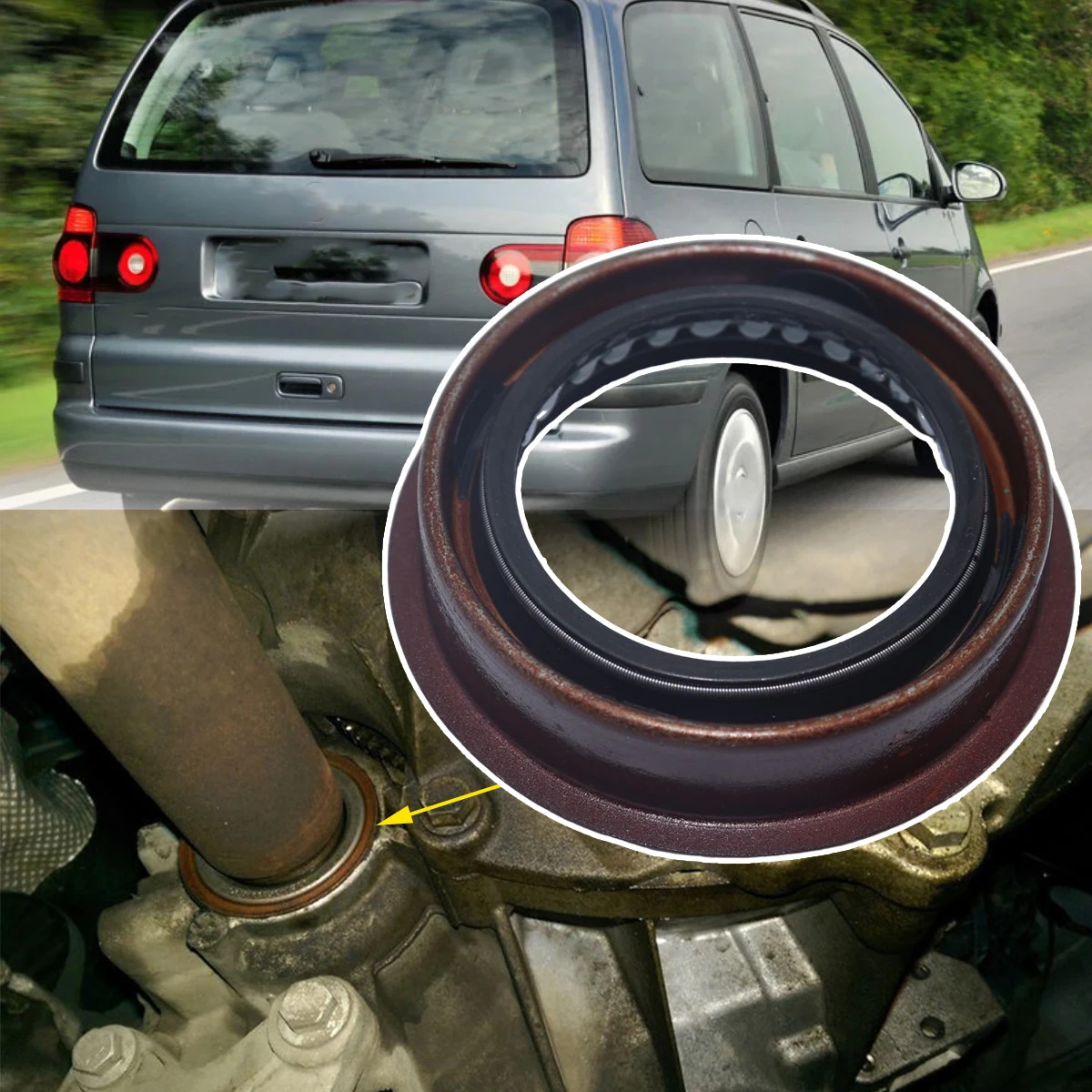 

DriveShaft Half Oil Seal for VW Sharan Caddy Lupo Accessories Drivetrain Ring Differential 1/2pc Output Repair Kit 93ZT3K169A9B