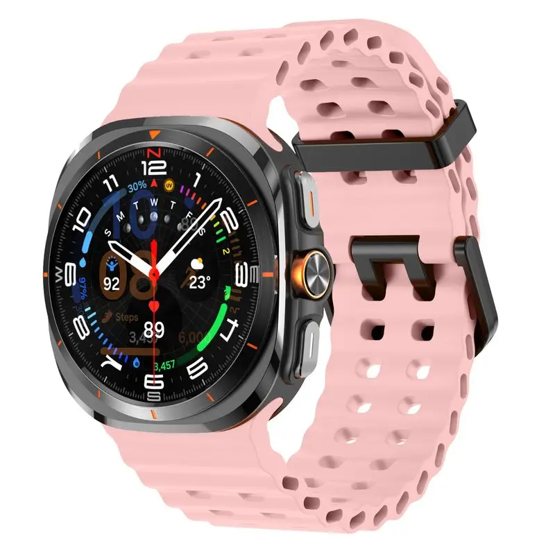 Porous Desing Silicone Strap for Samsung Galaxy Watch Ultra 47mm Soft Sports Bracelet For Galaxy Ultra 47mm Men Women Watchband