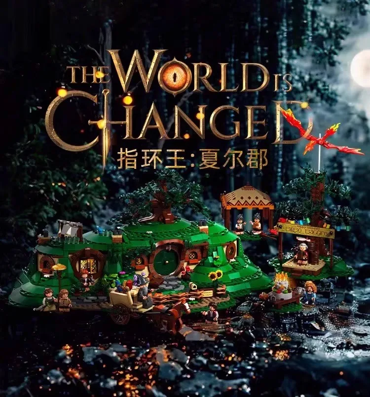 Nieuw product Ring Shire Hobbit Cave Bouwsteen Building DIY Model Kit voor kinderen Jongen Verjaardagscadeau 10354 Speelgoed