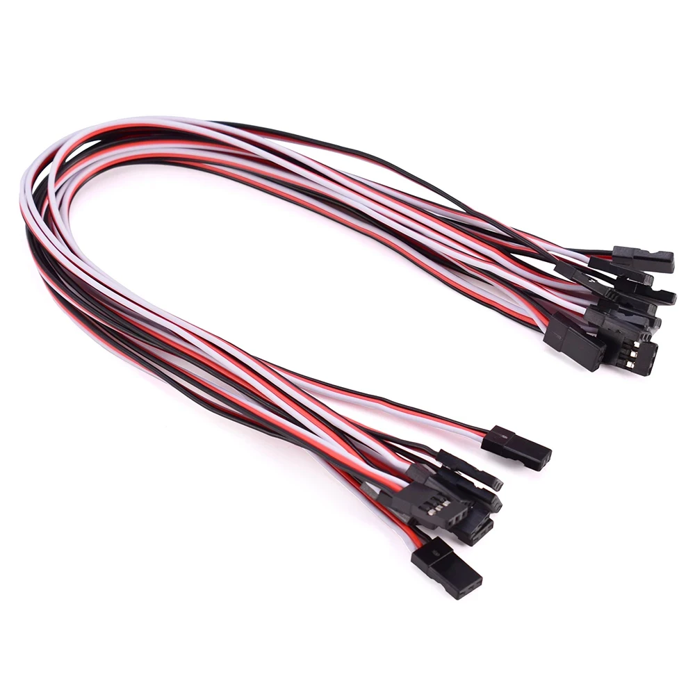 8/10pcs Flight Control Line 10CM 15CM 30CM RC Flight Control Extension Lead Servo Extension Cord Cable Wire Lead JR