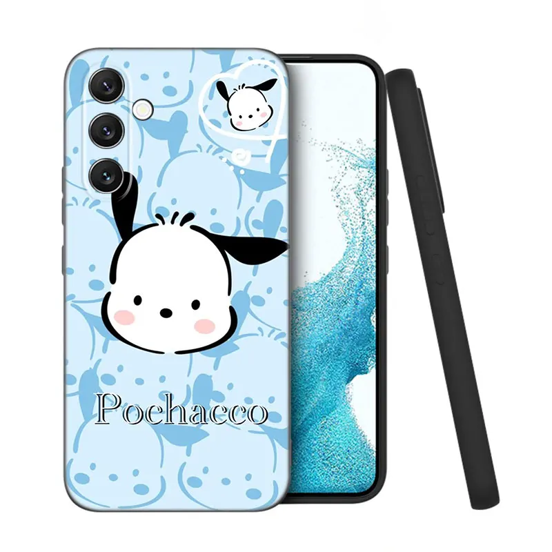 Kawaii Puppy Pachacco Case For Samsung A13 A22 A24 A32 A14 A23 A25 A34 A52S A53 A54 A73 5G A11 A12 A15 A31 A33 A50 A51 A70 A72