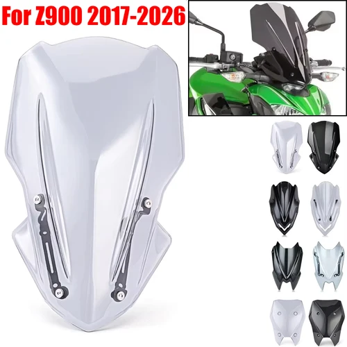 Deflector de viento para parabrisas de motocicleta Z900, para Kawasaki Z 900 2017 2018 2019 2020 2021 2022 2023 2024 2025 2026