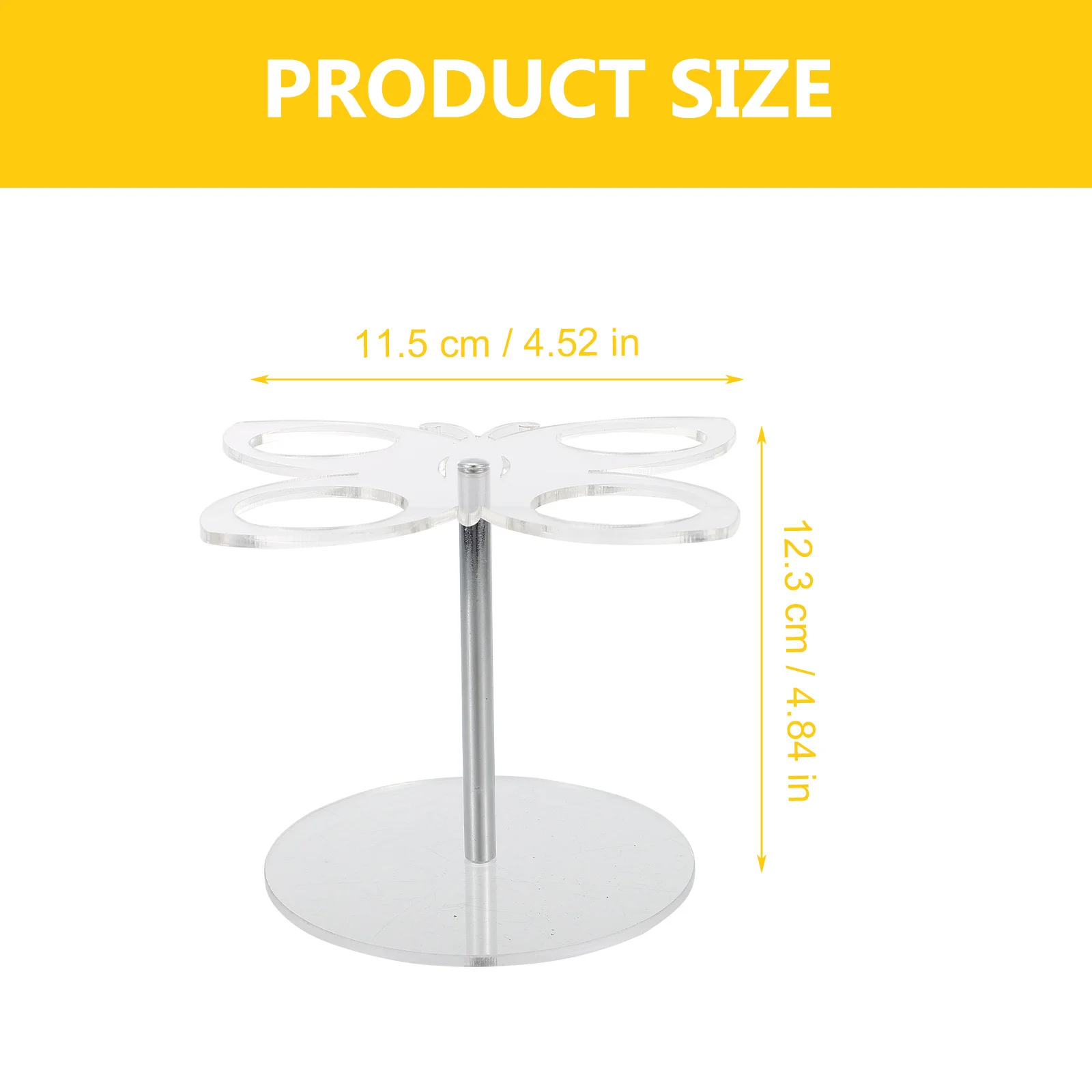 

Desktop Ice Cream Cone Holder Acrylic Rack Simple Design Stable Display Stand for Ice Cream and Sushi Rolls Household Tabletop