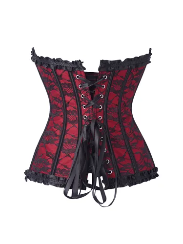 Imagen 2 del producto Corsé corte sin tirantes con encaje de mariposa para mujer