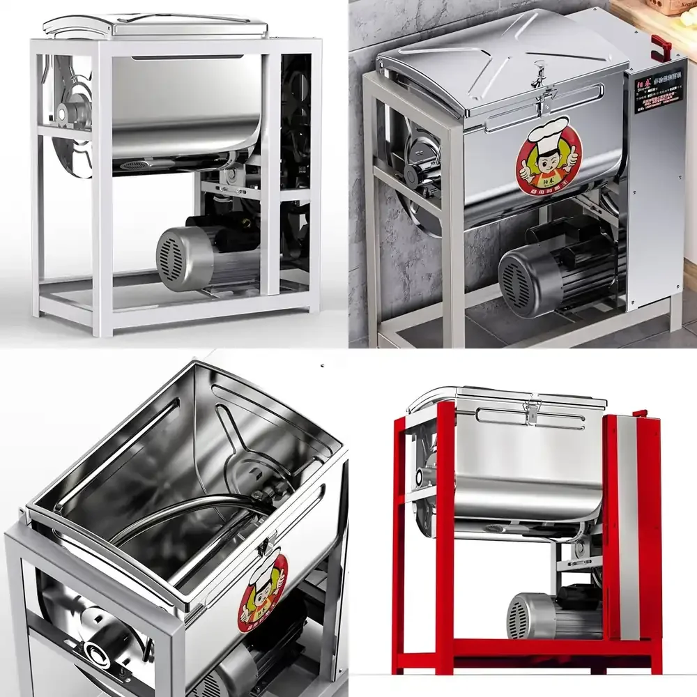 Commercial Noodle Kneading Machine Fully Automatic Kneading Noodle Mixing Noodle Large Capacity Flour Mixer Dough Mixer
