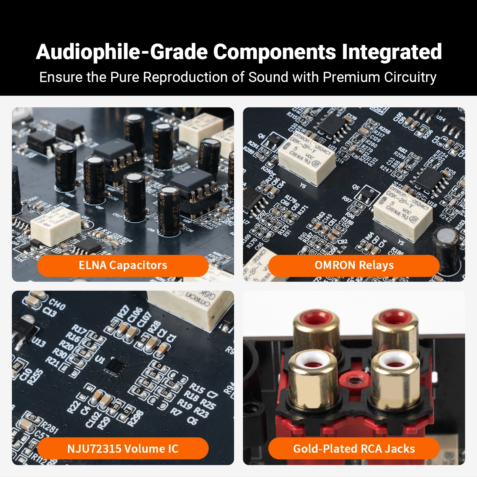 مضخم Fosi Audio ZP3 المسبق مع XLR/RCA/SUB OUT HiFi Preamp مع التحكم في نغمة مرشح التردد العالي HPF
