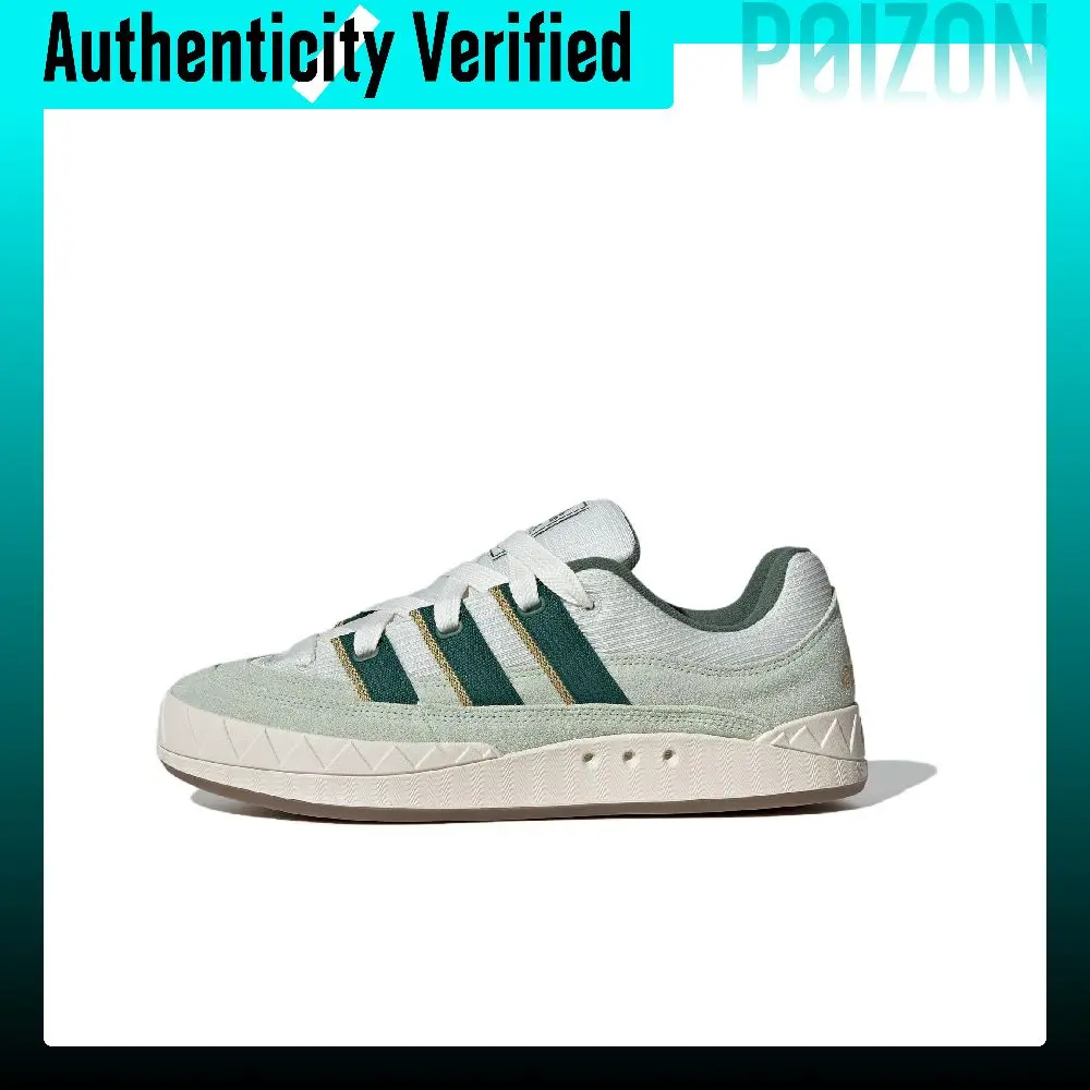Adidas Originals Adimatic Low top Skateboard Shoes Unisex Green White IH3267