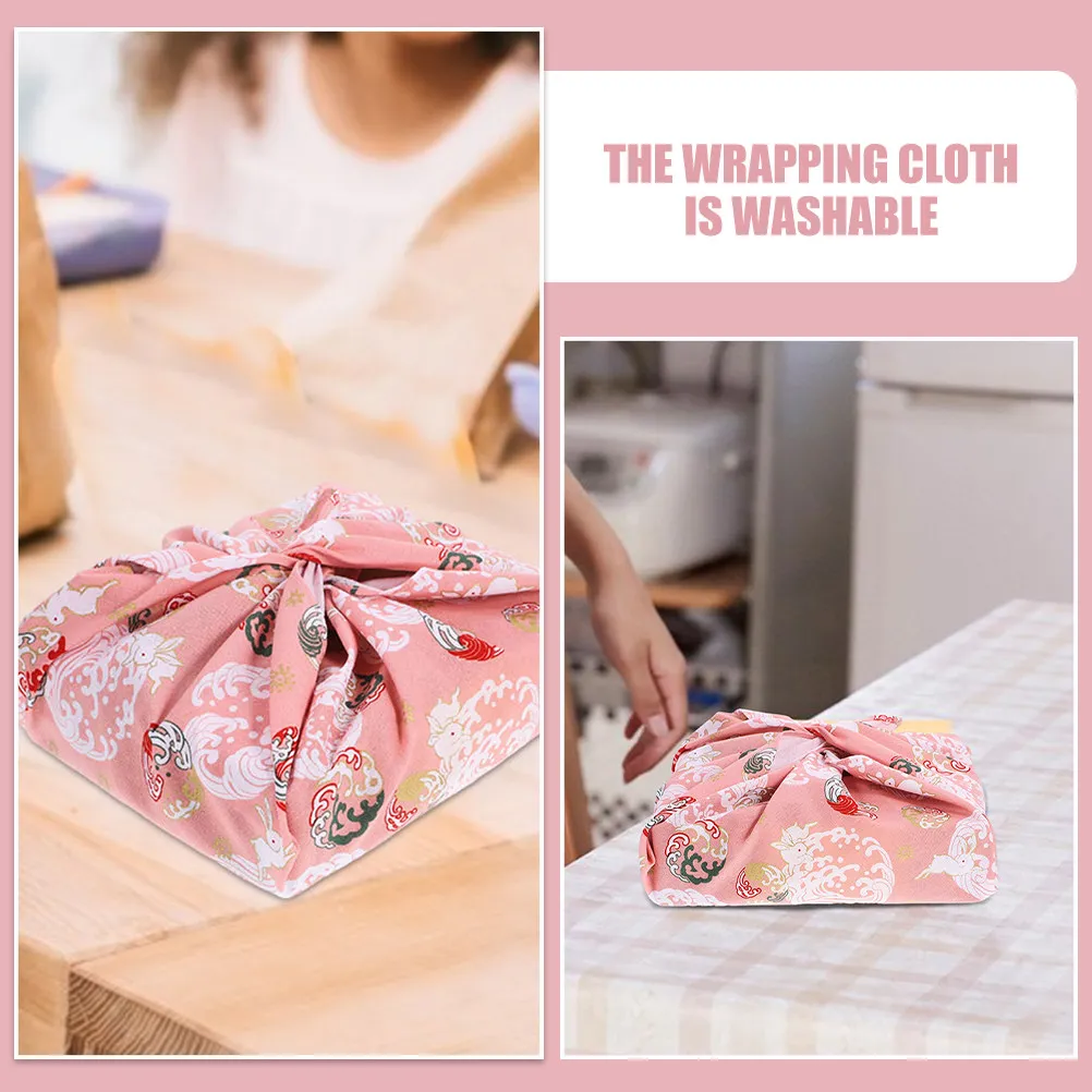 Japanese Cotton Handkerchief Wrapping Cloth for Bento Box, Lunch Cover, Gift Packaging & Travel Use