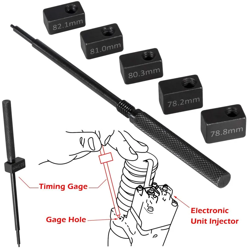 ESUYA 3350 Injector Height Gauge Kits For Detroit Diesel Engines Series 50 & Series 60 Similar to J-1853/J-42749/J-45002/J-39697