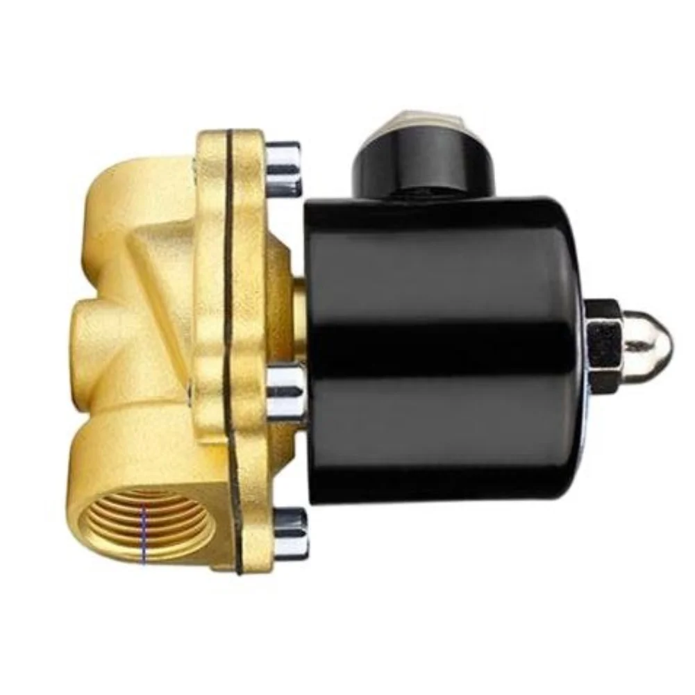 Electric Water Valve Brass Solenoid Valve For Industrial Automation Electromagnetic Performance For Air And Liquids