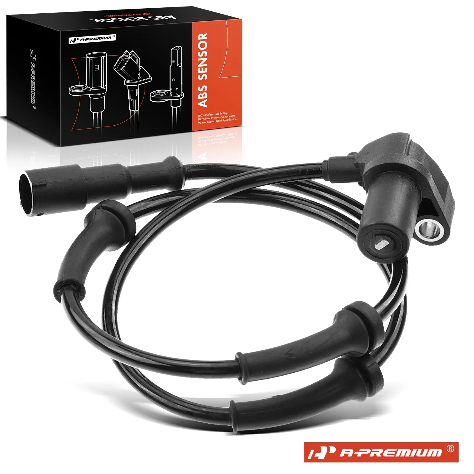 A-Premium Rear Driver Side ABS Wheel Speed Sensor for Volkswagen EuroVan 1999-2003