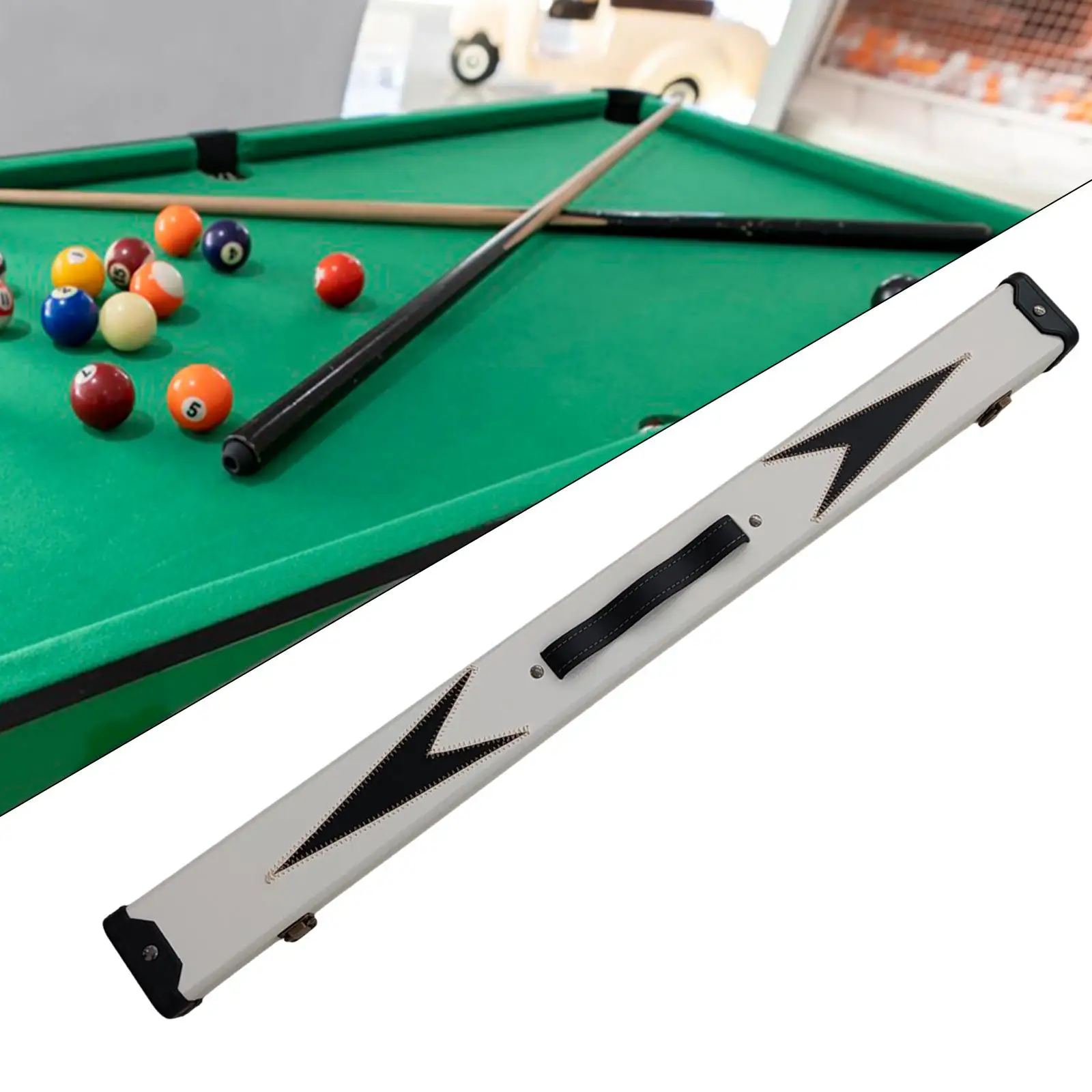 Biljart Zwembad Cue Case Container Snooker Pool Box Biljart Hengel Houder Tas Voor Keu Tafel Accessoires 1/2 Biljart Liefhebber