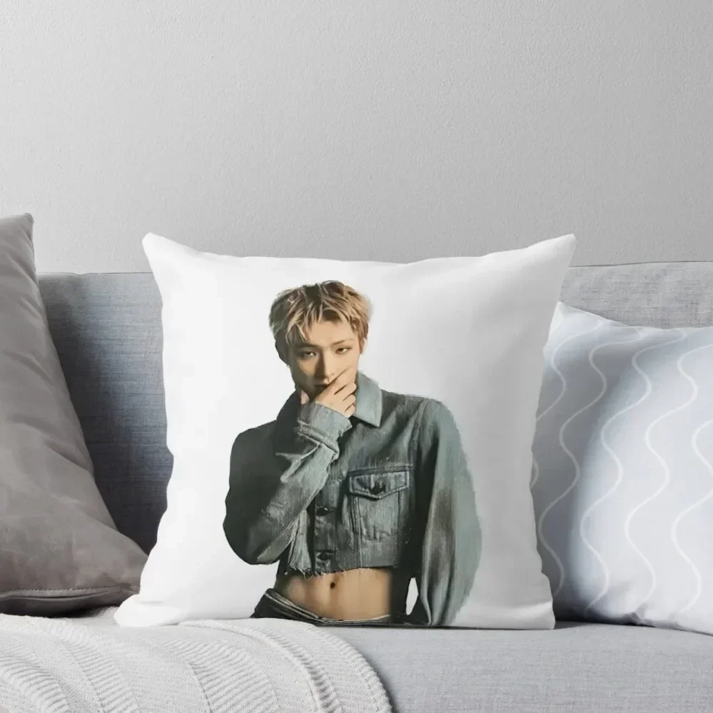 Ateez Mingi Throw Pillow Luxury Pillow Cover Elastic Cover For Sofa Christmas Pillow Covers Christmas Pillowcase