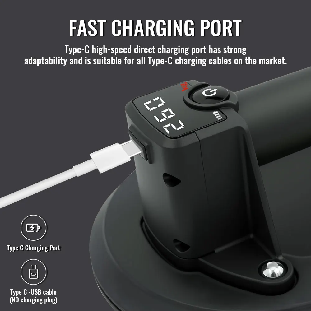 260 كجم تحميل كبير كوب شفاط المكنسة الكهربائية عرض الثقيلة باليد مصاصات قوية مضخة هواء الجرانيت بلاط زجاجي رافع