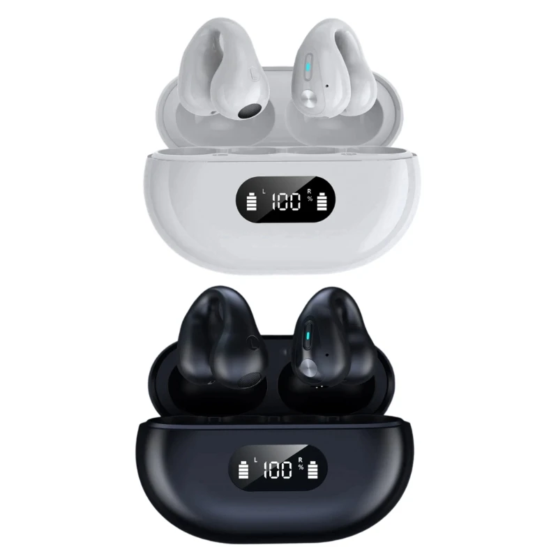 

Original Bone Conduction Bluetooth-compatible Headsets Open Ear Clip Wireless Headphones Sports Earphones for phone