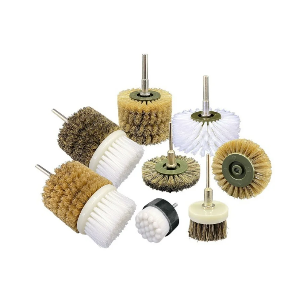 1pc 3/6mm pólo com 3 pçs cabeça da escova para limpeza superior ferramentas de polimento peças 60mm polimento limpeza cabeça da escova acessórios