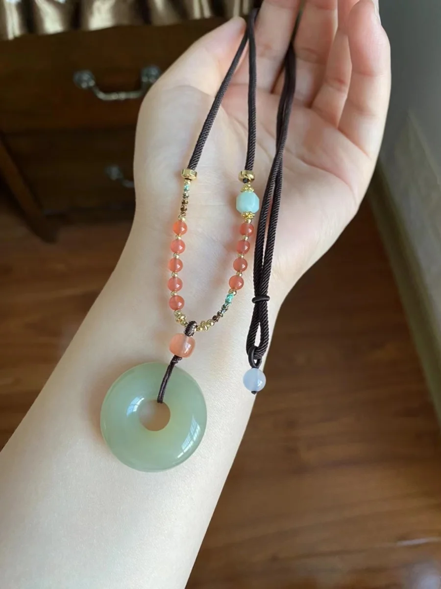 collar-con-colgante-de-jade-turquesa-hecho-a-mano-superficie-lisa-amuleto-feng-shui-cadena-para-sueter-cadena-de-cuerda-hecha-a-mano-a-juego-joyeria