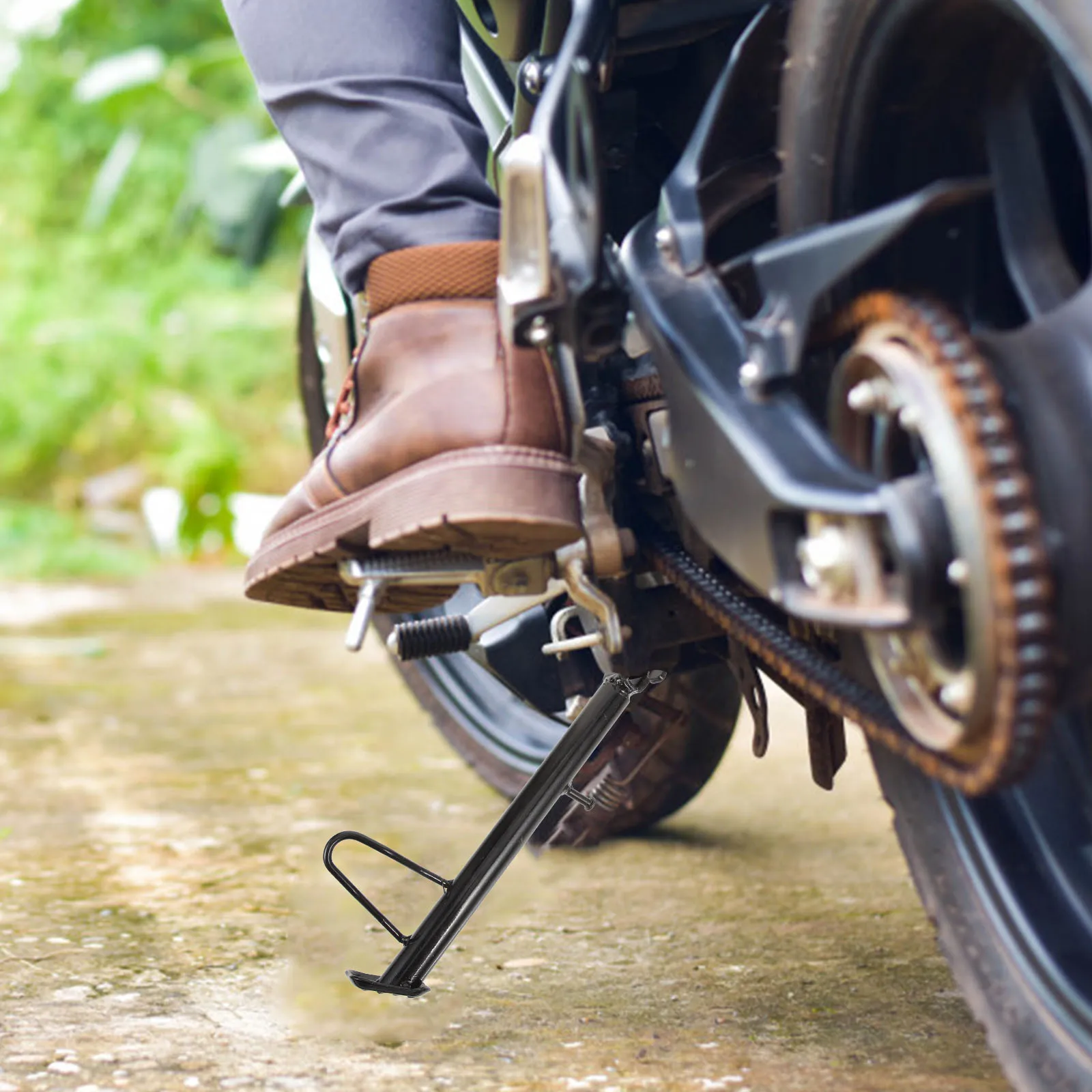 

Motorcycle Kickstand Side Stand Foot Support Metal Stable Durable Replacement Electric Scooter Kick Stand Motorcycle Kickstand