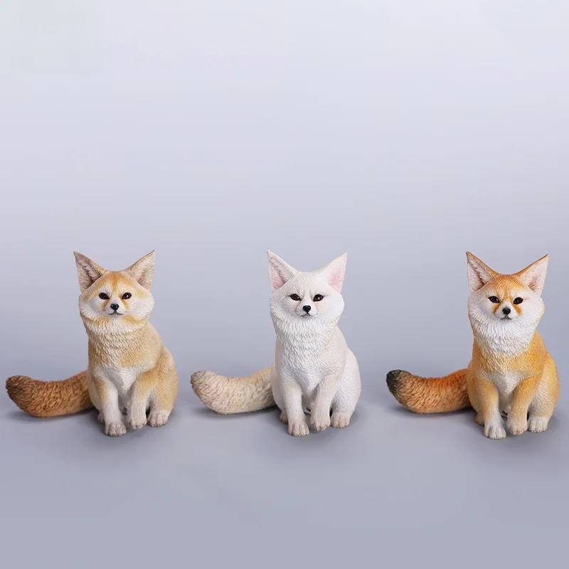 

Genuine Jxk 1/6 Little Fox Model Simulation Animal Small Ornamenttoys Accessories Resin Doll Decorate Exquisite Toy Gift