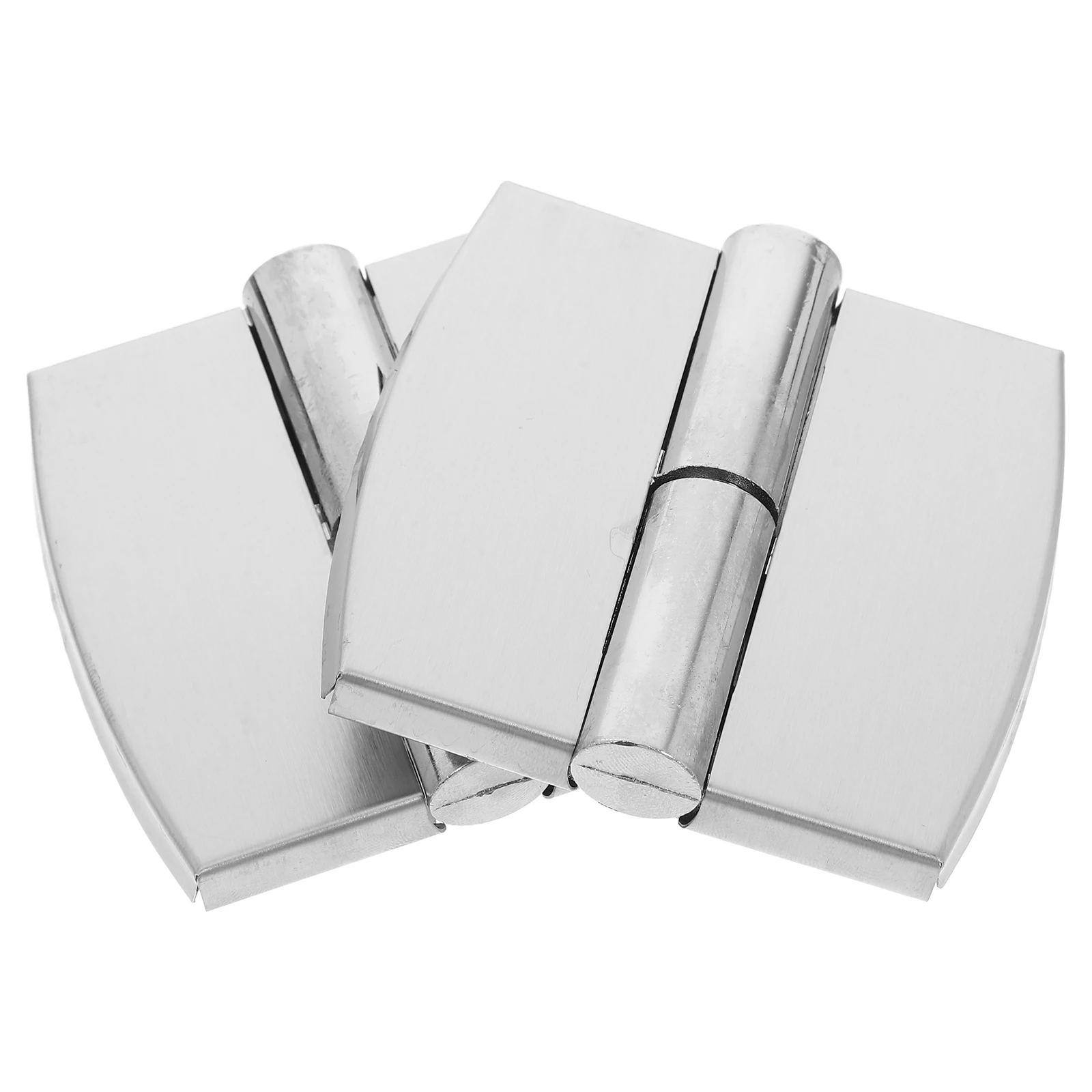 

2pcs Self-closed Door Hinge Heavy Duty Detachable Stainless Steel Offset Hinges for Restroom Hardware Toilet Connection