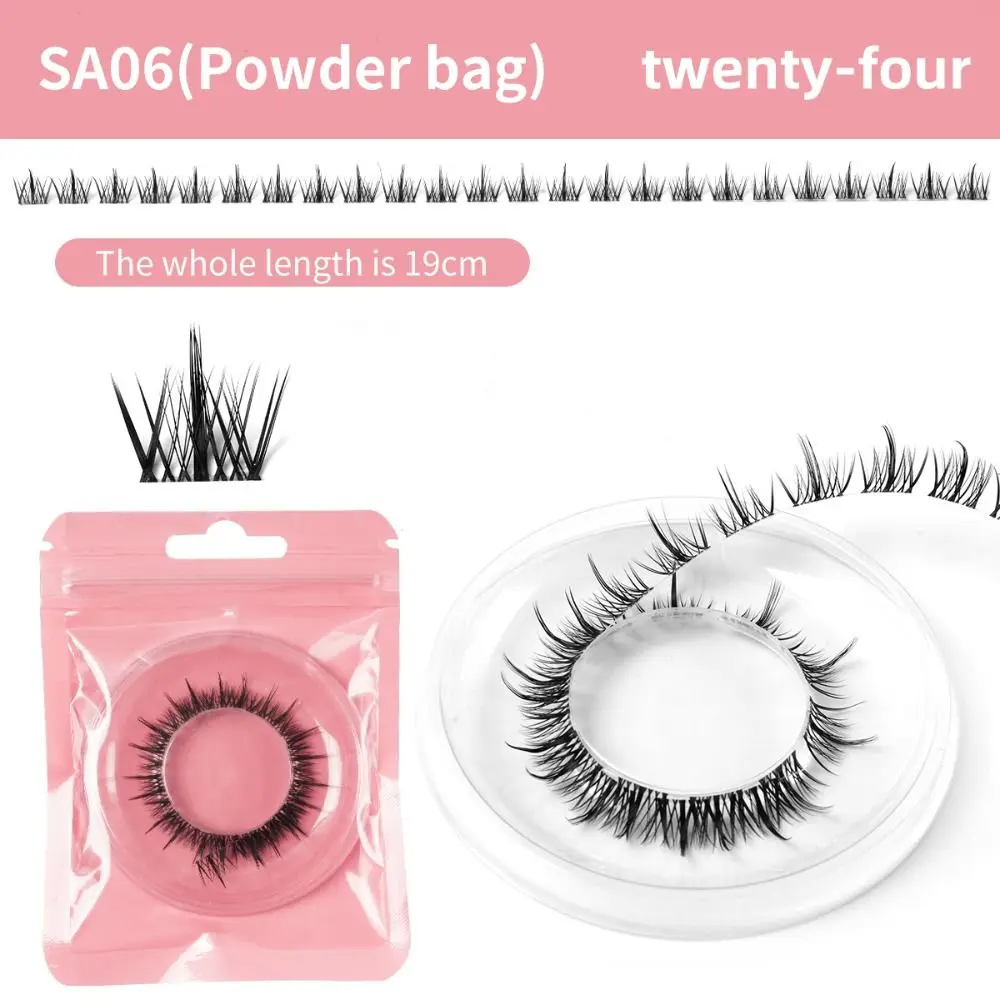 Portable Mink-like Hair Segmented Eye Eyelashes Curling Eye Elongated Fluffy False Eyelashes DIY Makeup 3D Eye Lashes Ladies