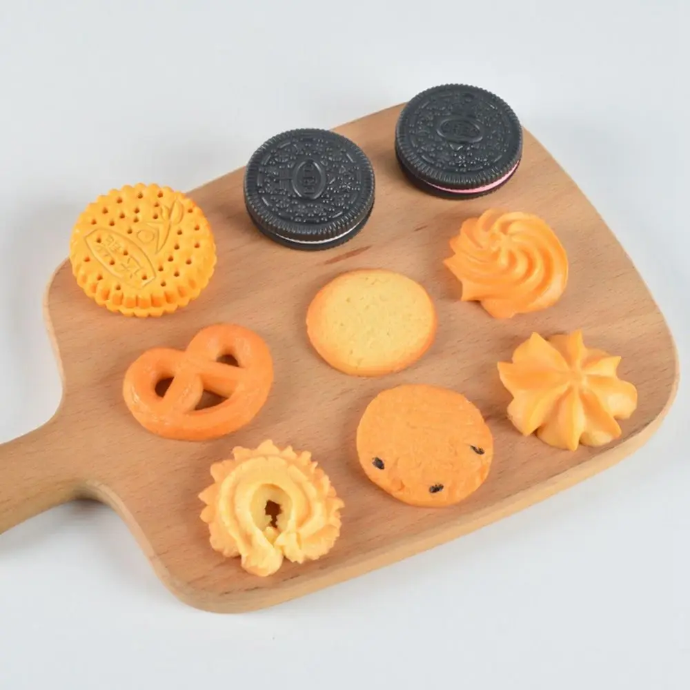 

Mini Simulation Food High Quality PVC 10 Styles Chocolate Cookies Food Model 1:12 Dollhouse Food