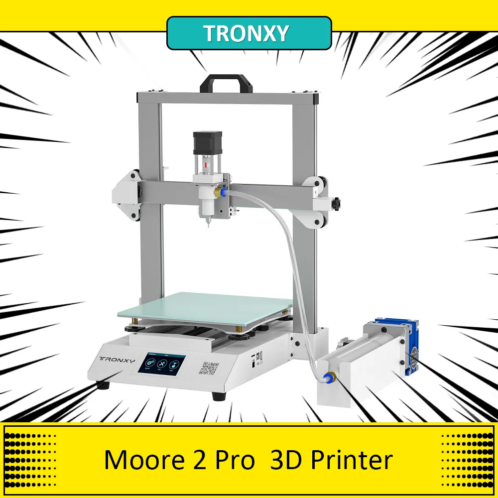 TRONXY Moore 2 Pro Ceramic Clay 3D Printer with Feeding System Electric Putter, 40mm/s Print Speed, LDM Extruder, 255x255x260mm