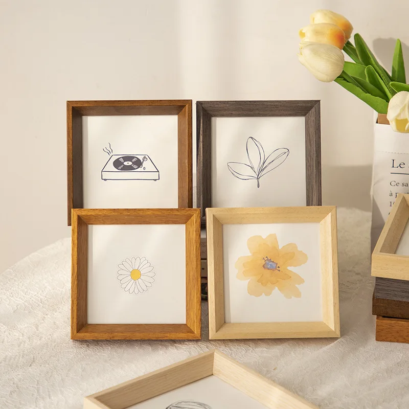 Bedroom Creative Bedside Frame Small Ornaments Homestay Advanced Retro Frame Office Luxury Home Decor Cadre Photo Lsxk