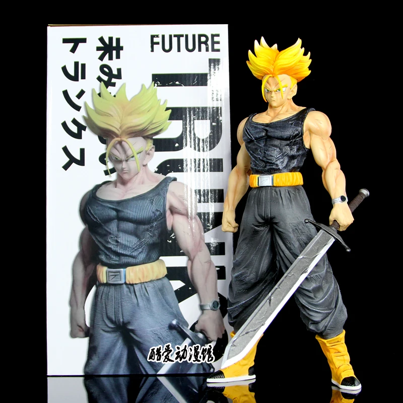 

Bandai 30cm Anime Dragon Ball Z Figures Gk Super Saiyan Lc Legend Of Guild Wars Trunks Action Figure Pvc Statue Model Toys Gifts