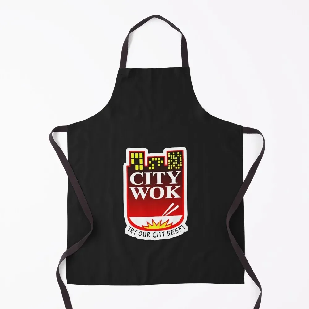 

Christmas Gift City Wok funny AU505 Best Product Essential T-Shirt Apron work ladies professional hairdressing Apron