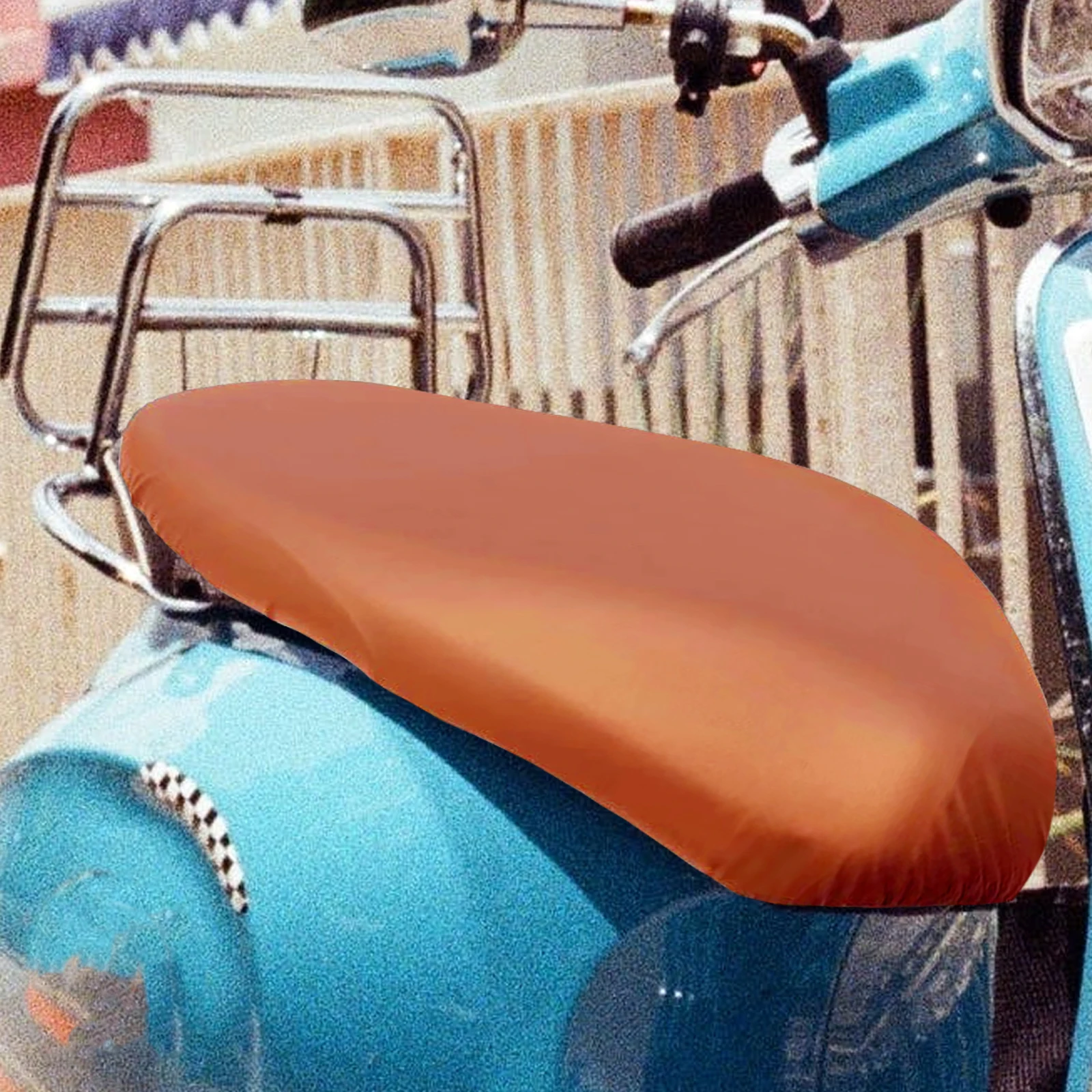 

Waterproof Motorcycle Seat Cover Cushion for Electric Bike Scooter Brown Breathable Sun Protection Fits Most Models