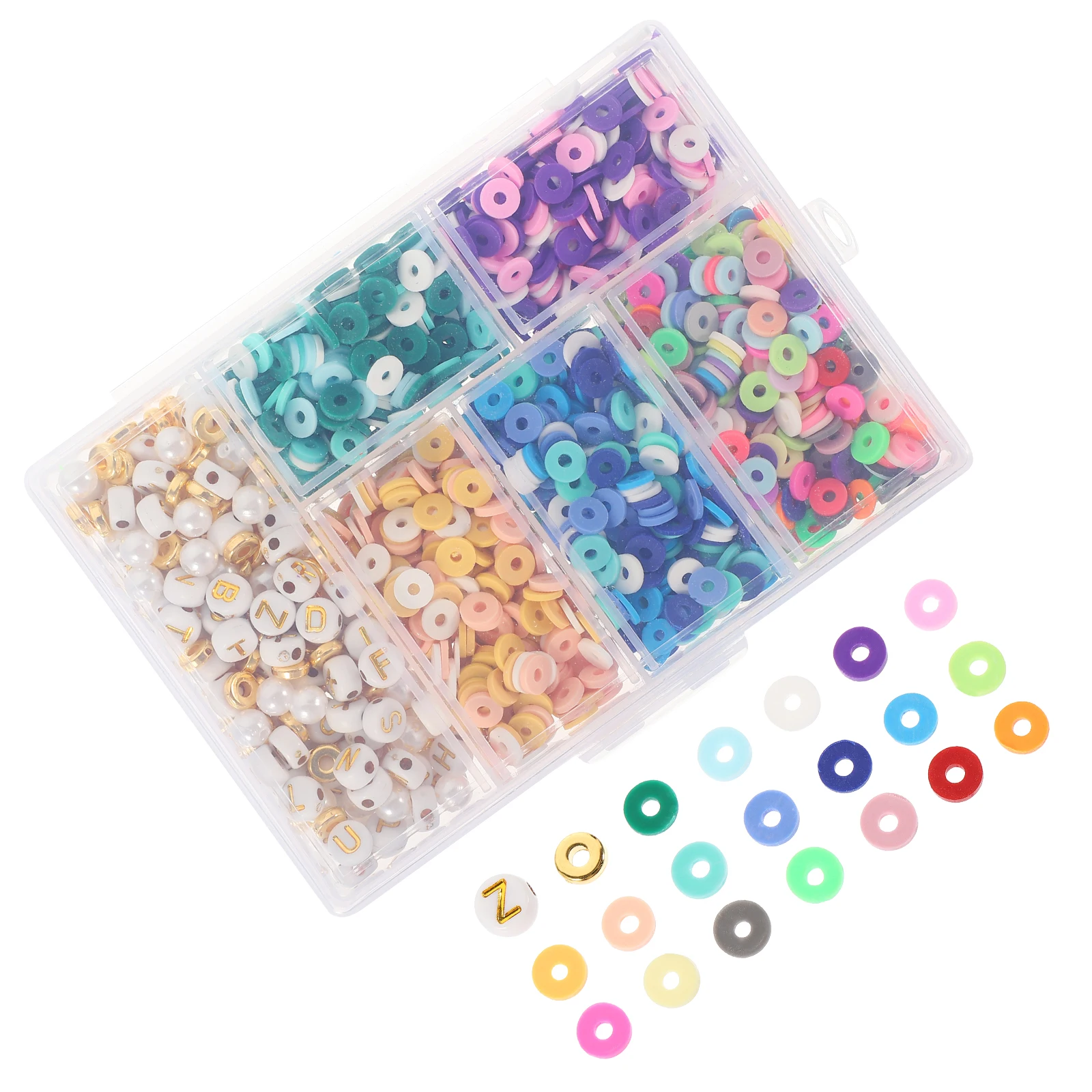 

Soft Pottery Polymer Clay Beads Set DIY Jewelry Supplies Vibrant Colors Uniform Size Matching Outfits Holiday Themes Durable