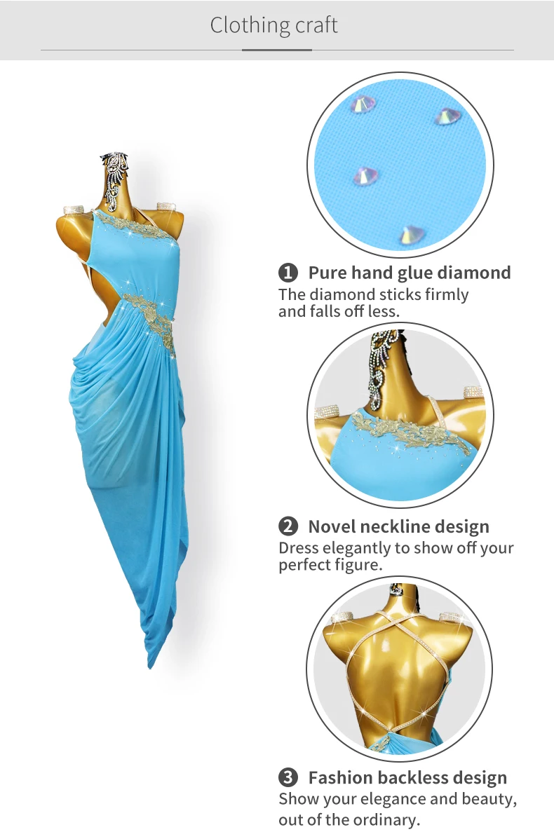 Neues Latein-Tanzkleid Damen Abendkostüme 2026 Mädchen Party Lange Kleidung Sexy Anzug Wettbewerb Erwachsene Elegante Abschlussball-Tanzkleidung – Detail 7
