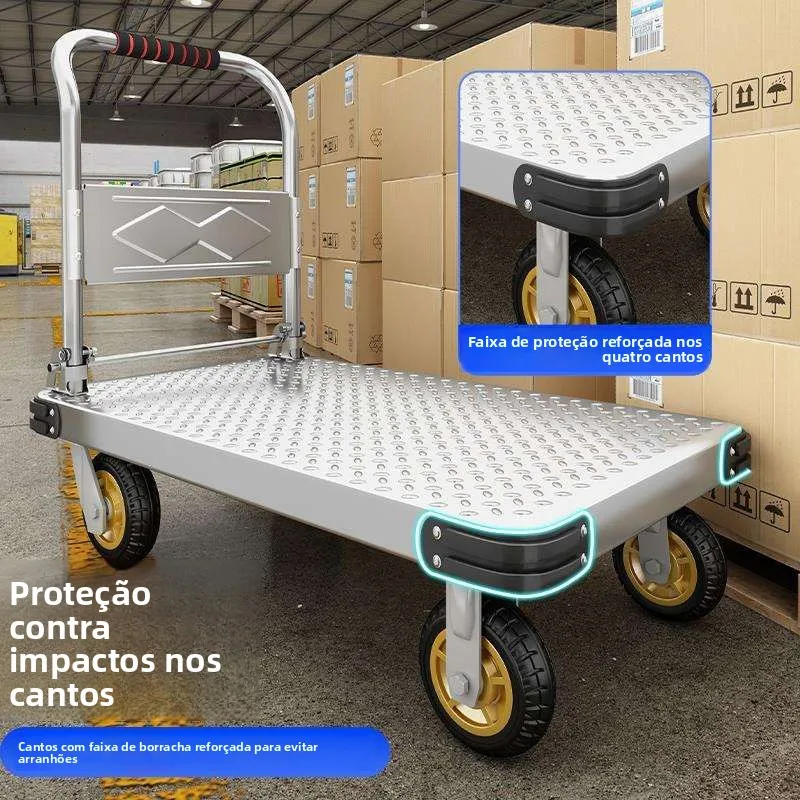 portable-steel-flatbed-hand-pulled-shopping-cart-convenient-household-vegetable-buying-car-retractable-handle-storage-organizer