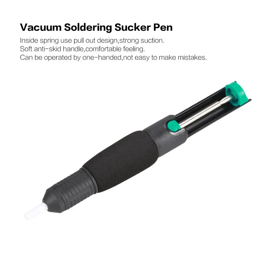 อลูมิเนียมโลหะปั๊มดูด Desoldering Soldering Sucker ปากกากำจัดสูญญากาศเครื่องเชื่อมเหล็ก Desolder มือเครื่องมือเชื่อม