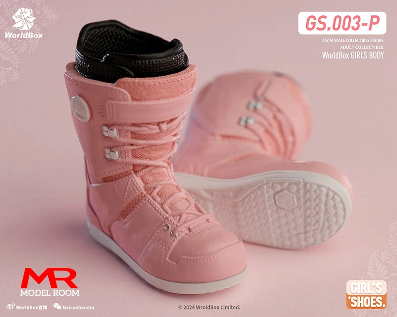 Worldbox GS003 1/6 Female Ski Shoes Solid Snow Boots Clothes Model Fit 12\'\' Soldier Detachable Feet Action Figure Body Dolls