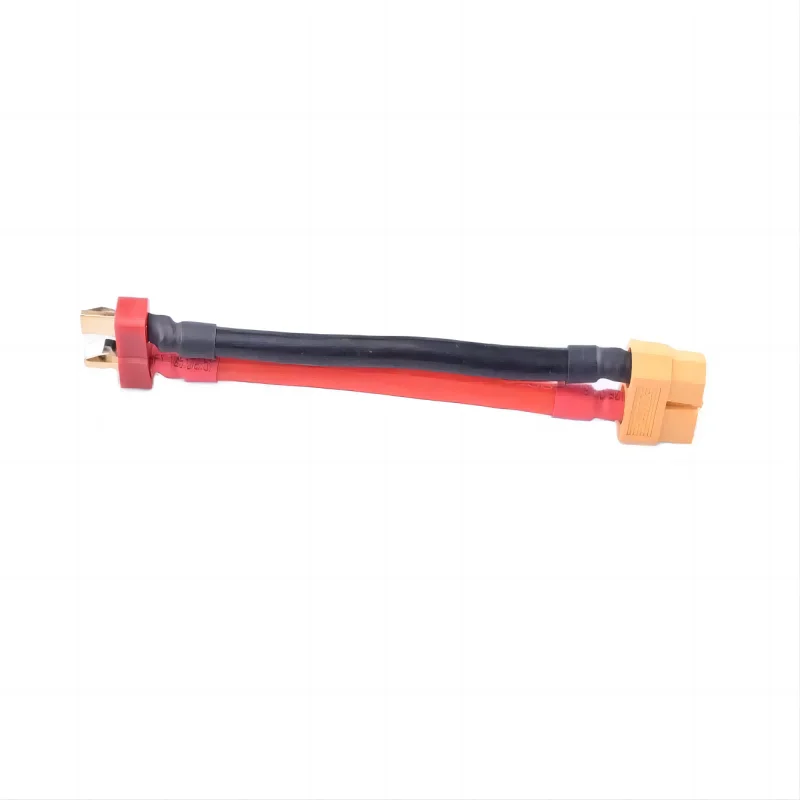 Connettore di conversione spina maschio da 2 pezzi XT60 femmina a T Dean con cavo in silicone da 12 AWG 100mm